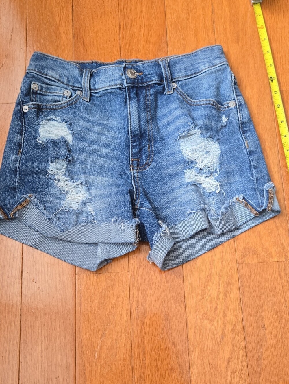 Women’s Aeropostale Distressed Denim Shorts - Blue
